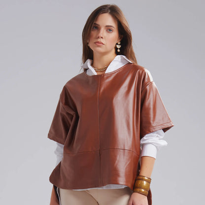 Essential Leather Layer In Brown