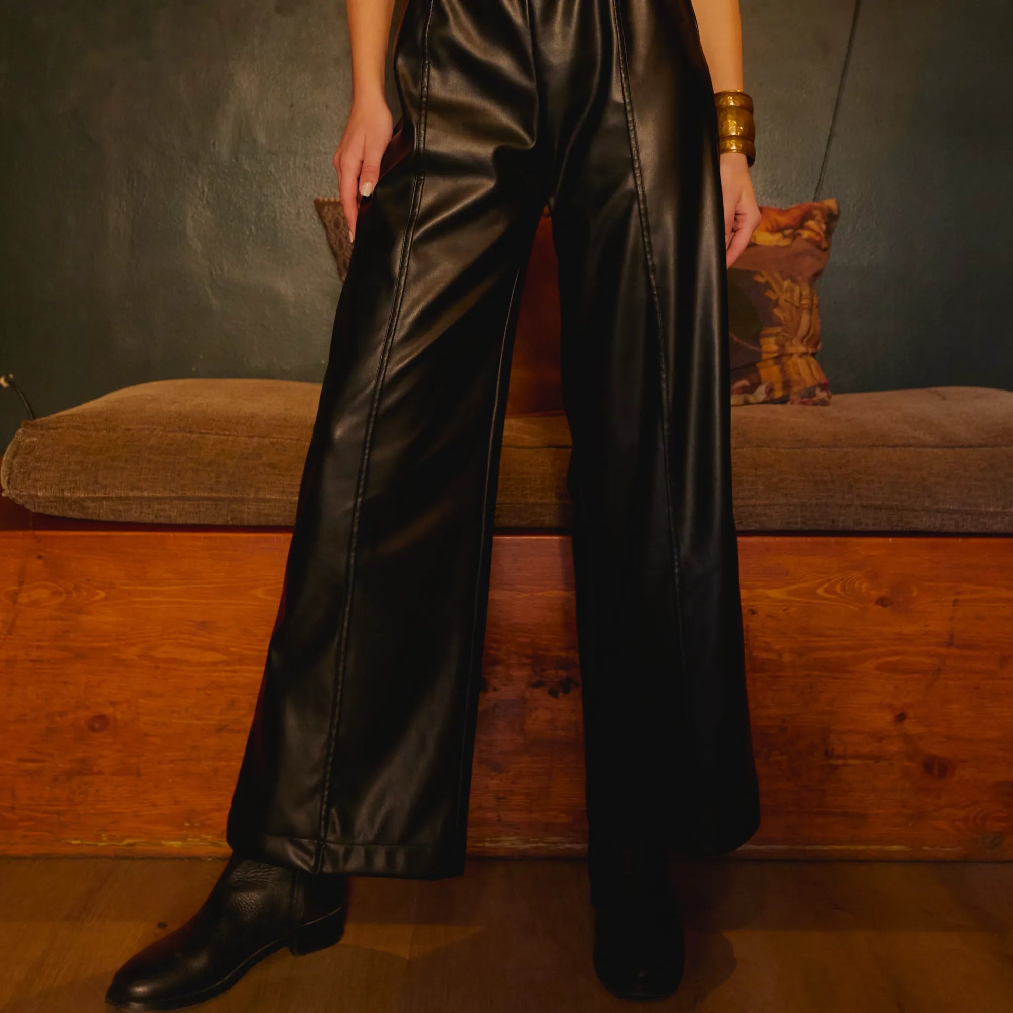 Onyx Luxe Leather Pants