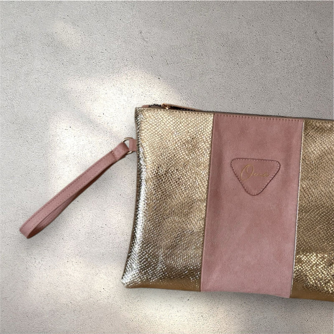 The Cashmere & Gold Clutch