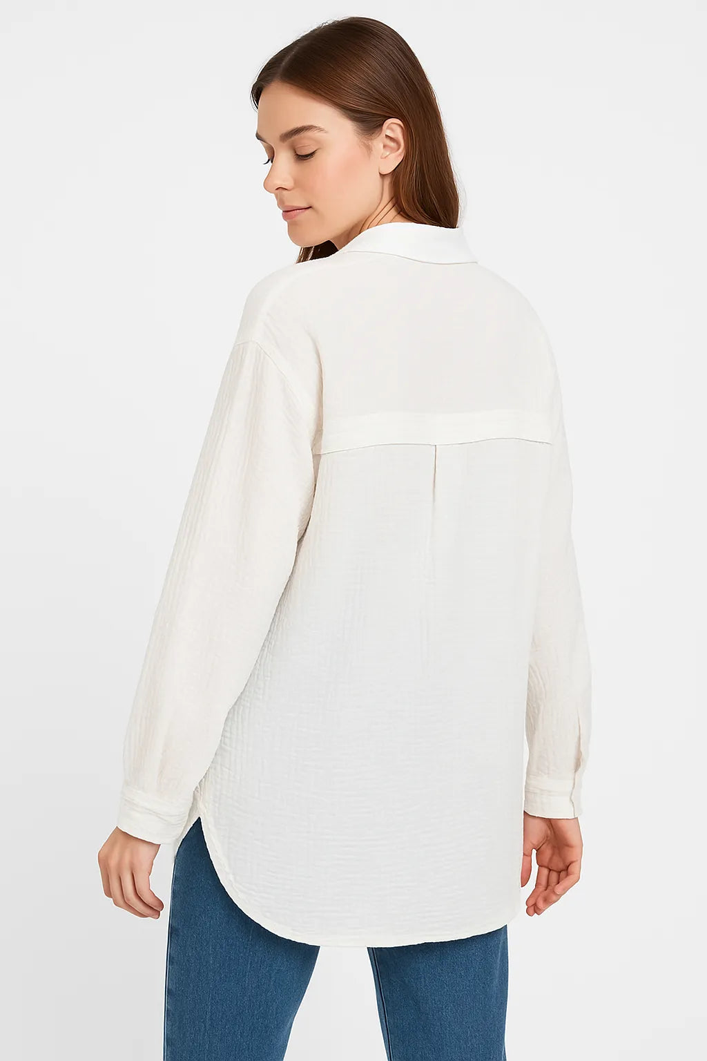 The Essential Oversized Cotton Shirt – White