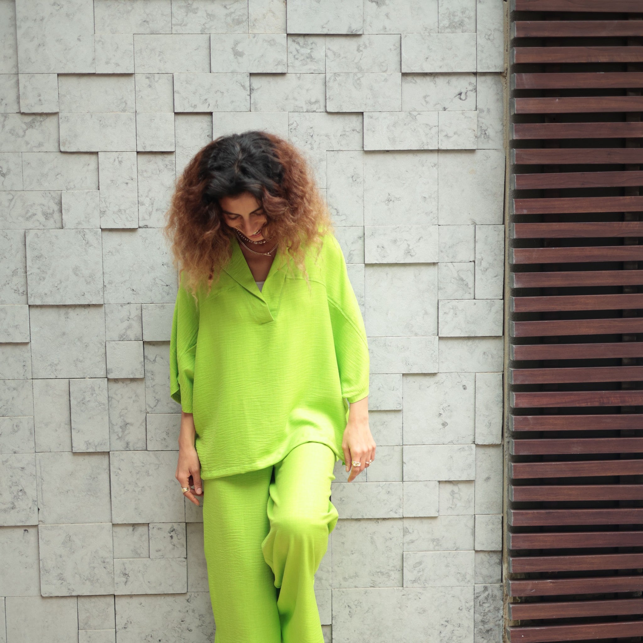 The Linen Breeze Set Kiwi Green