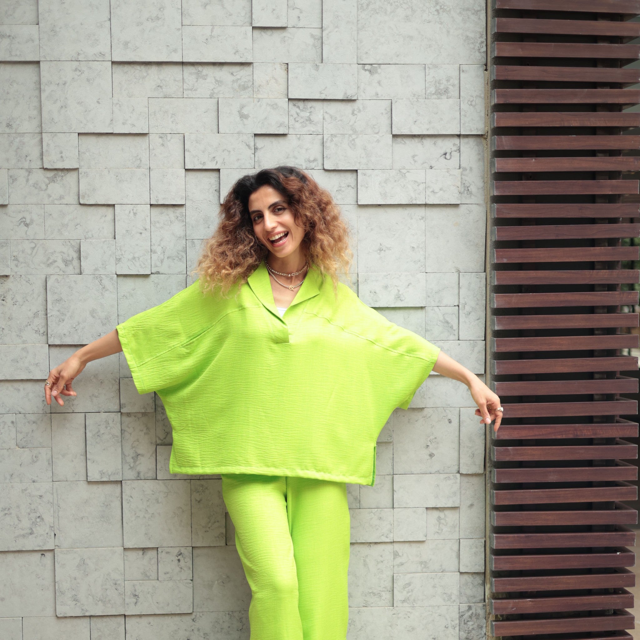 The Linen Breeze Set Kiwi Green