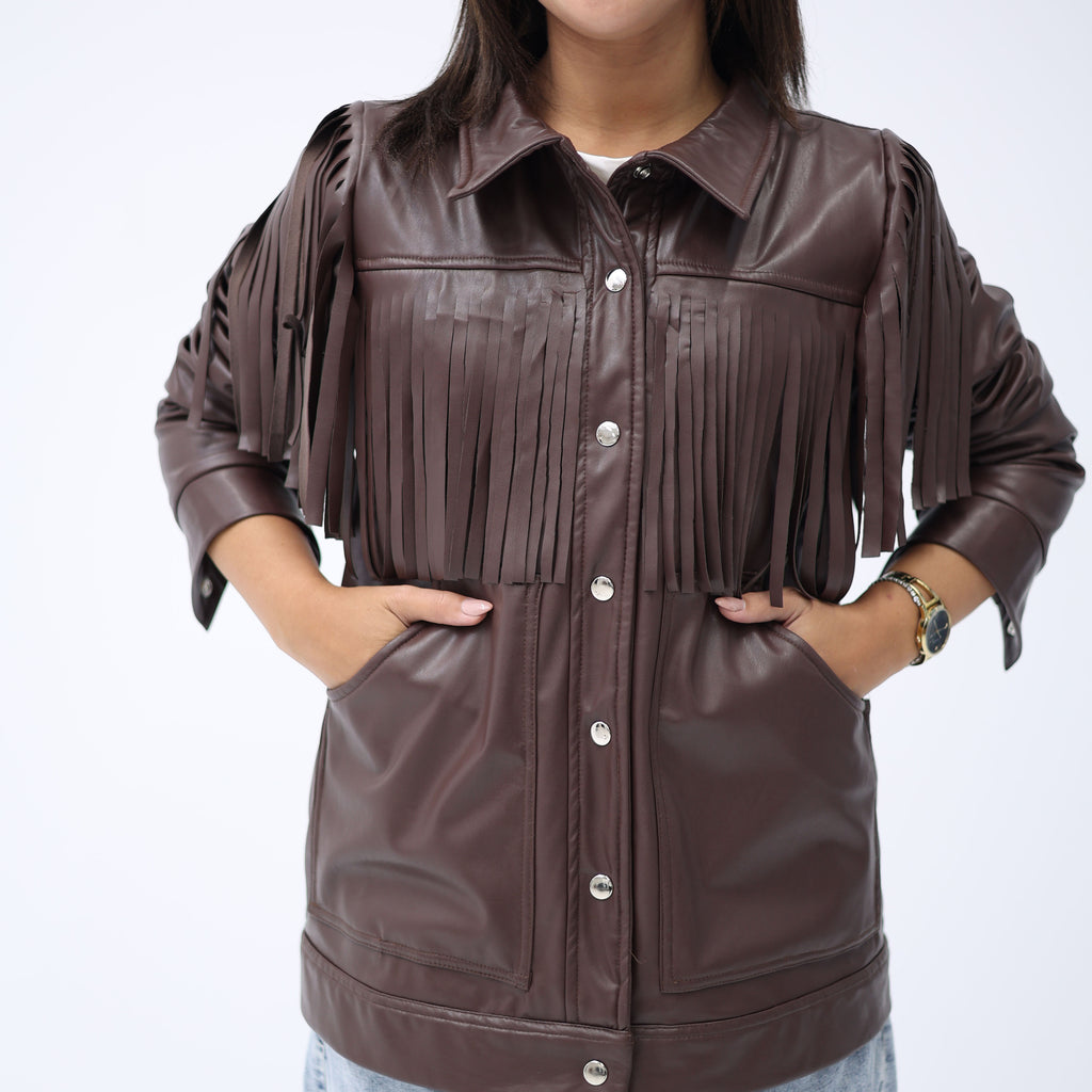 Rust Mirage Fringe Jacket
