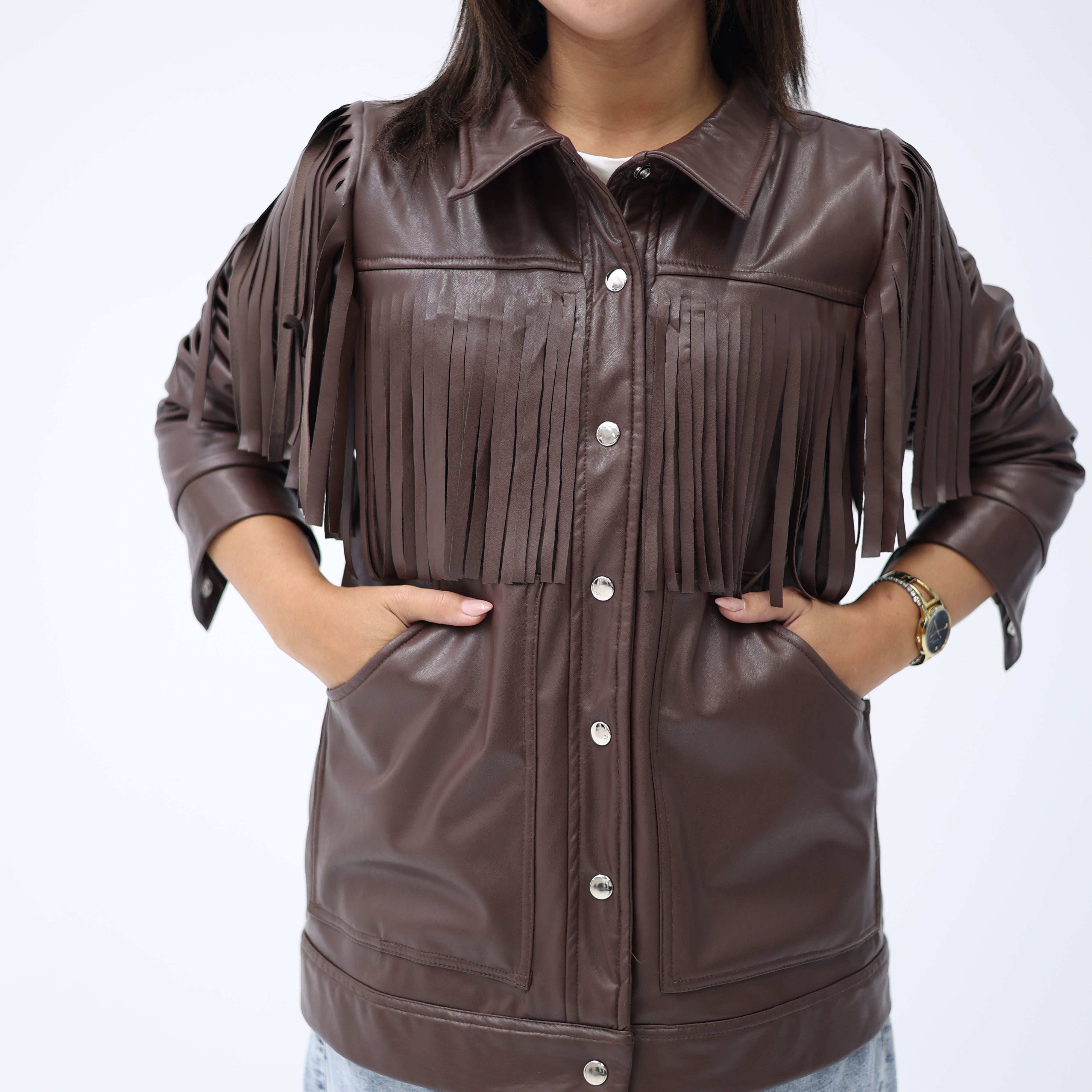 Rust Mirage Fringe Jacket