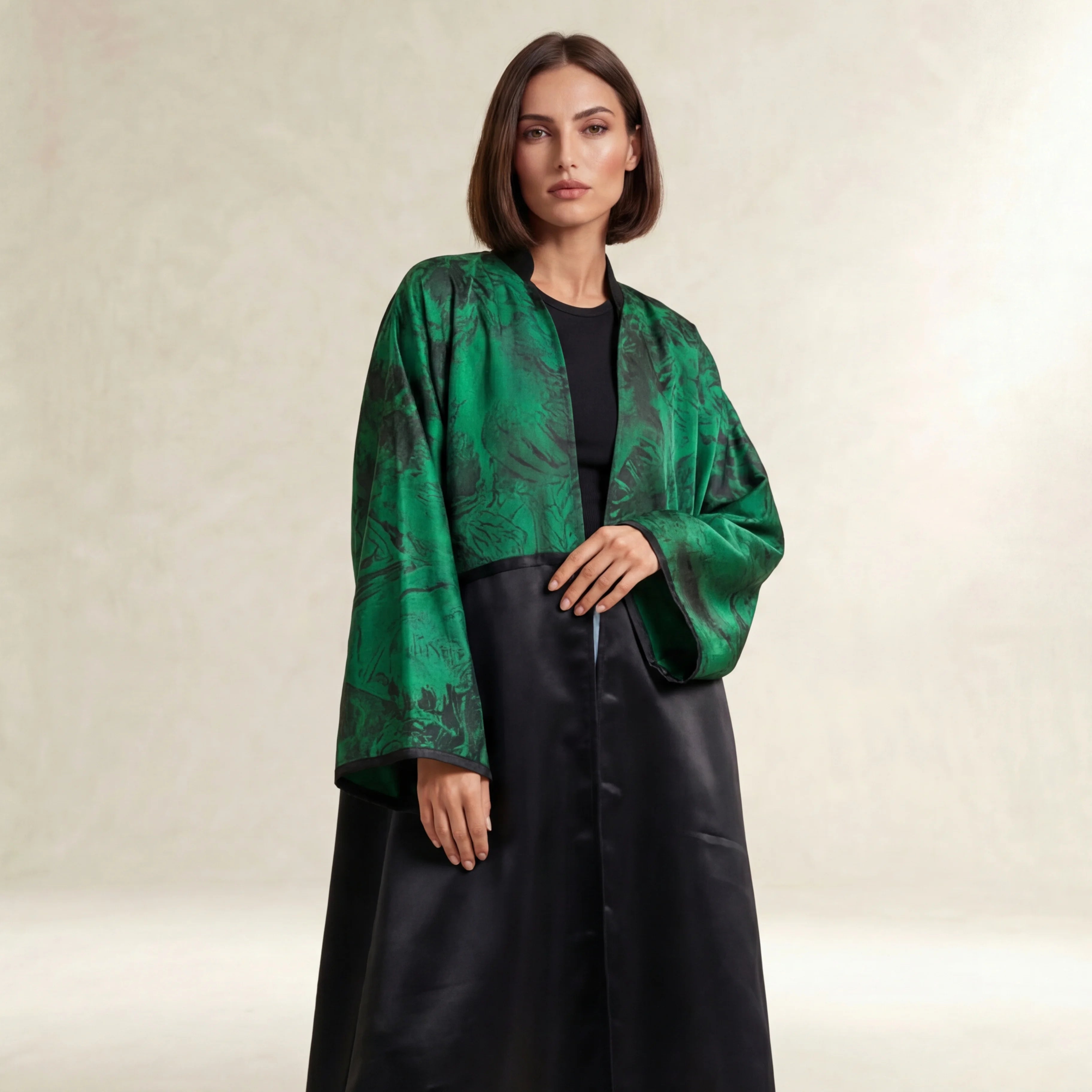Emerald Elegance Kaftan