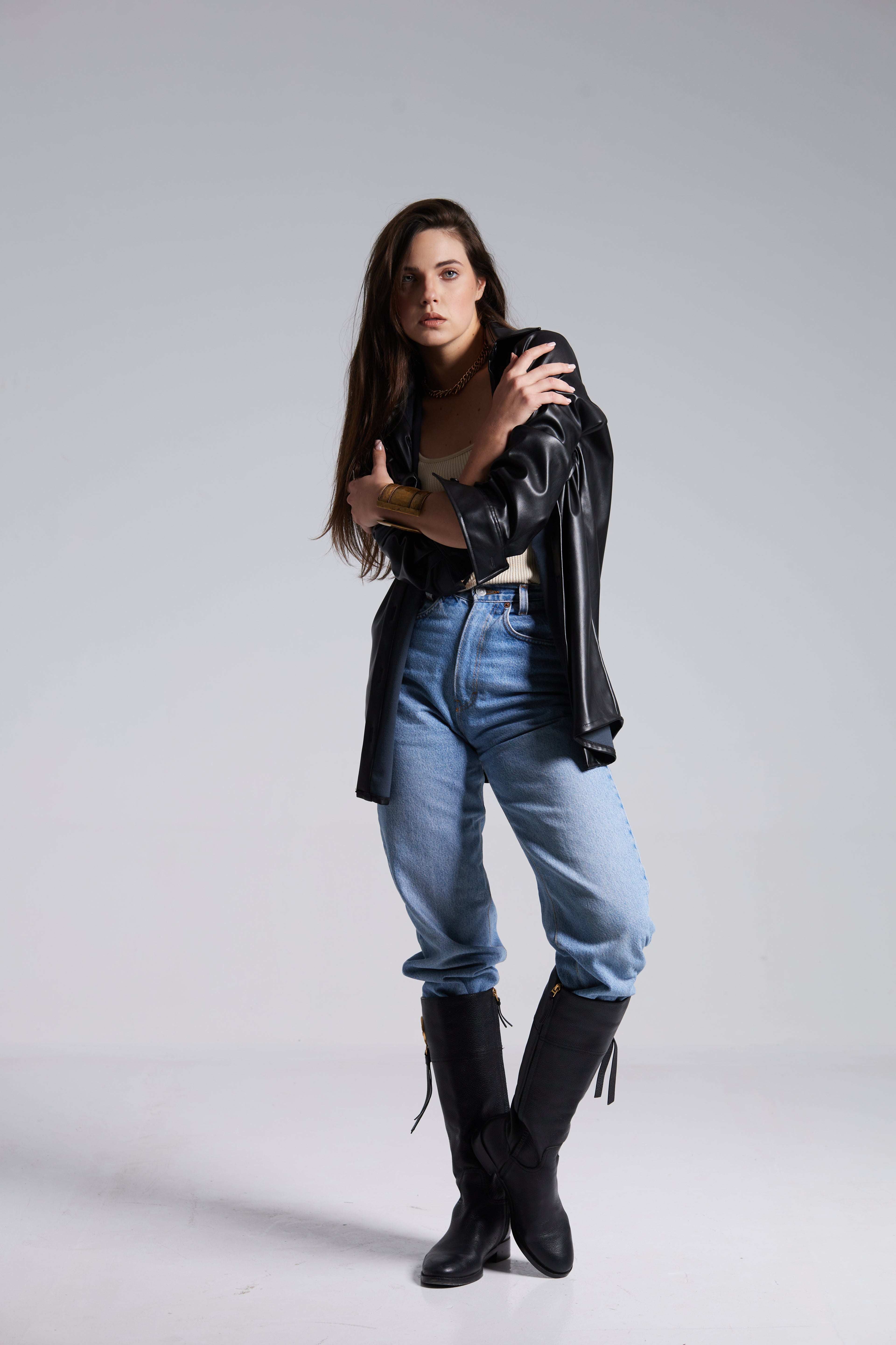 The Convertible Leather Shirt