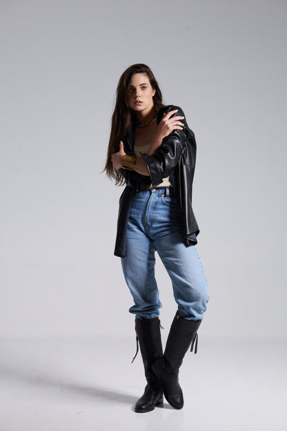 The Convertible Leather Shirt
