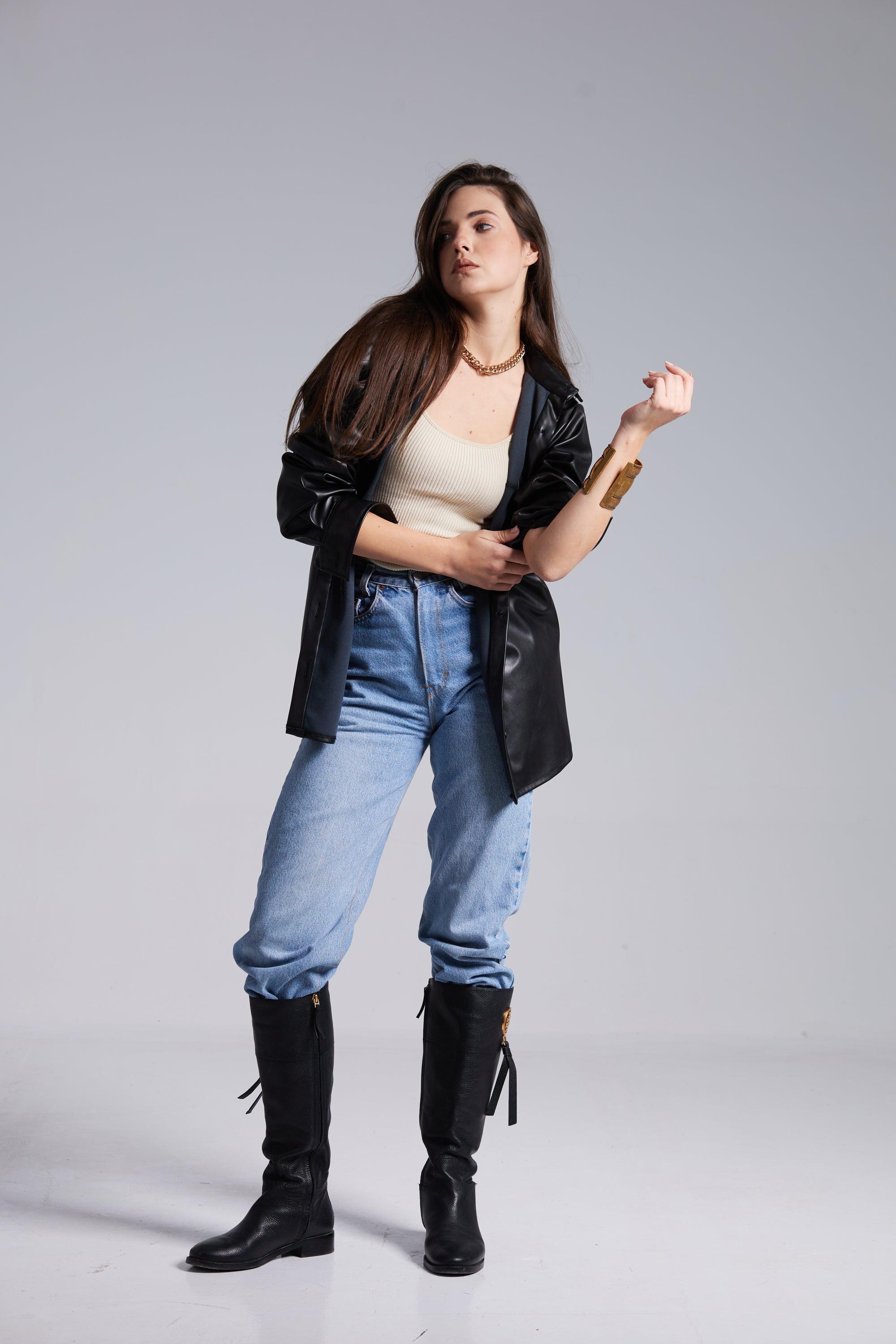 The Convertible Leather Shirt