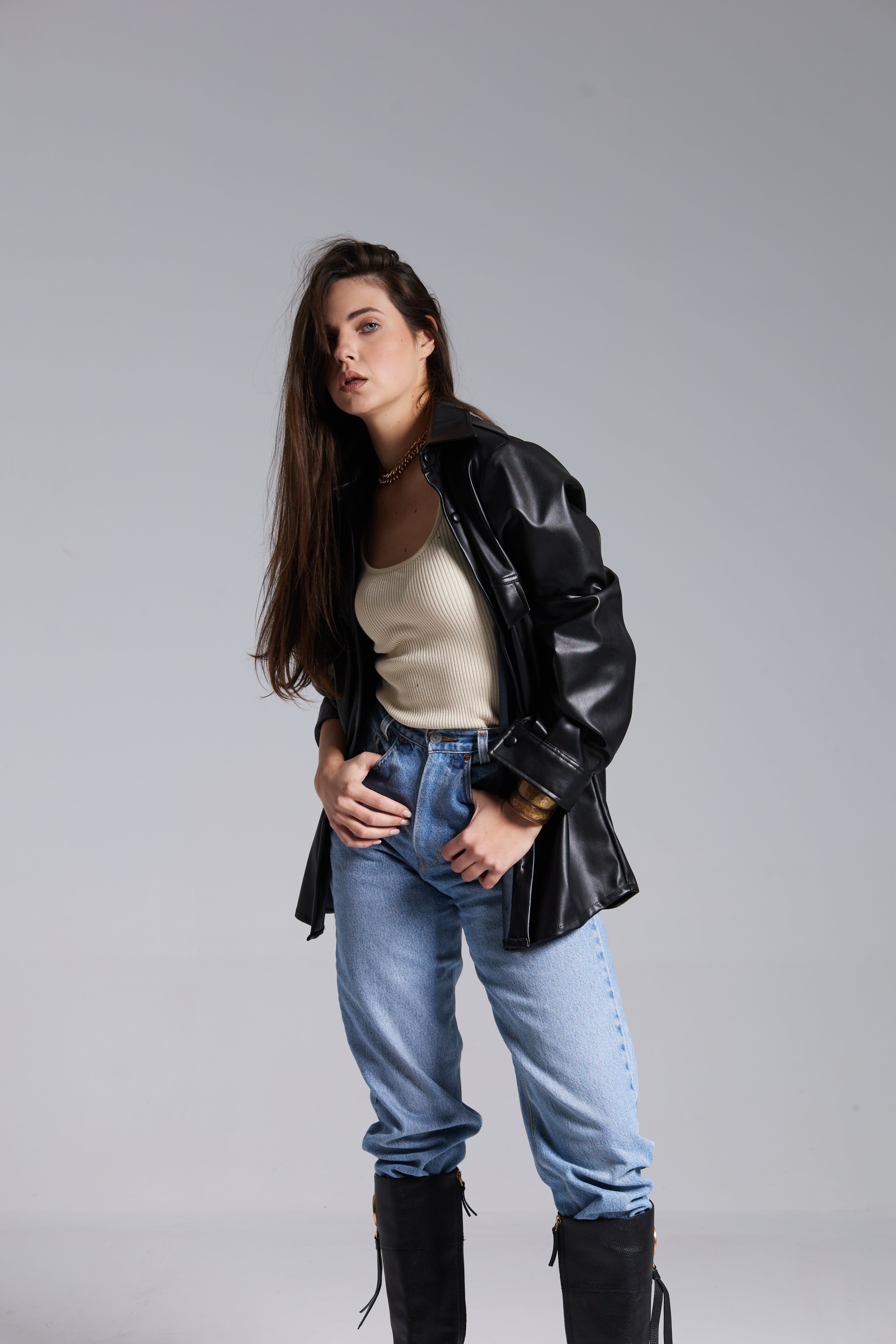 The Convertible Leather Shirt