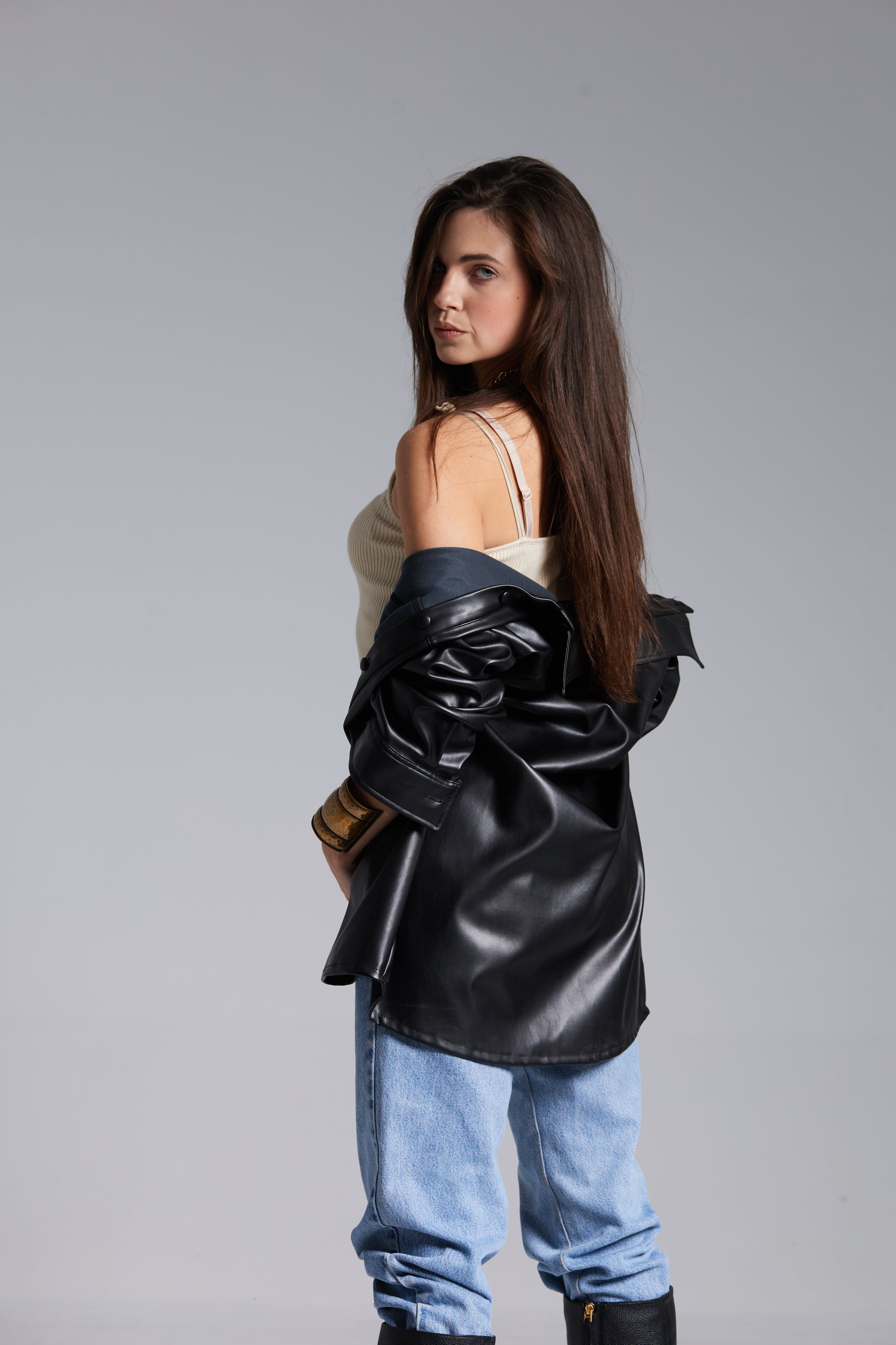 The Convertible Leather Shirt