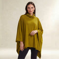 Luxurious Cashmere Green Poncho
