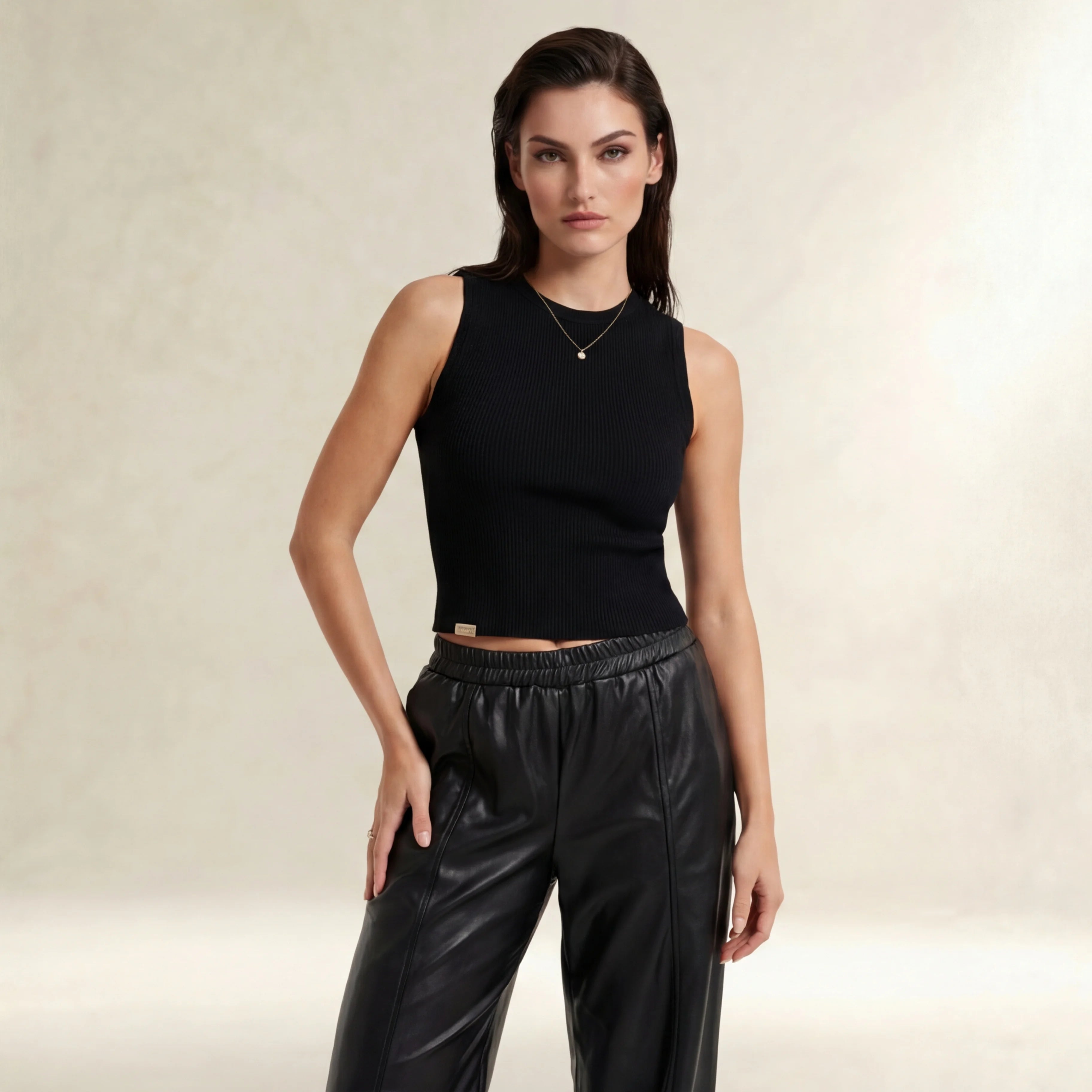 Onyx Luxe Leather Pants