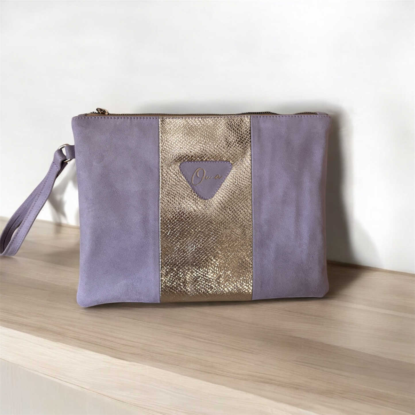 The Lilac Silver Combo Clutch