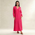 Sunset Ease Maxi Dress - Fuchsia