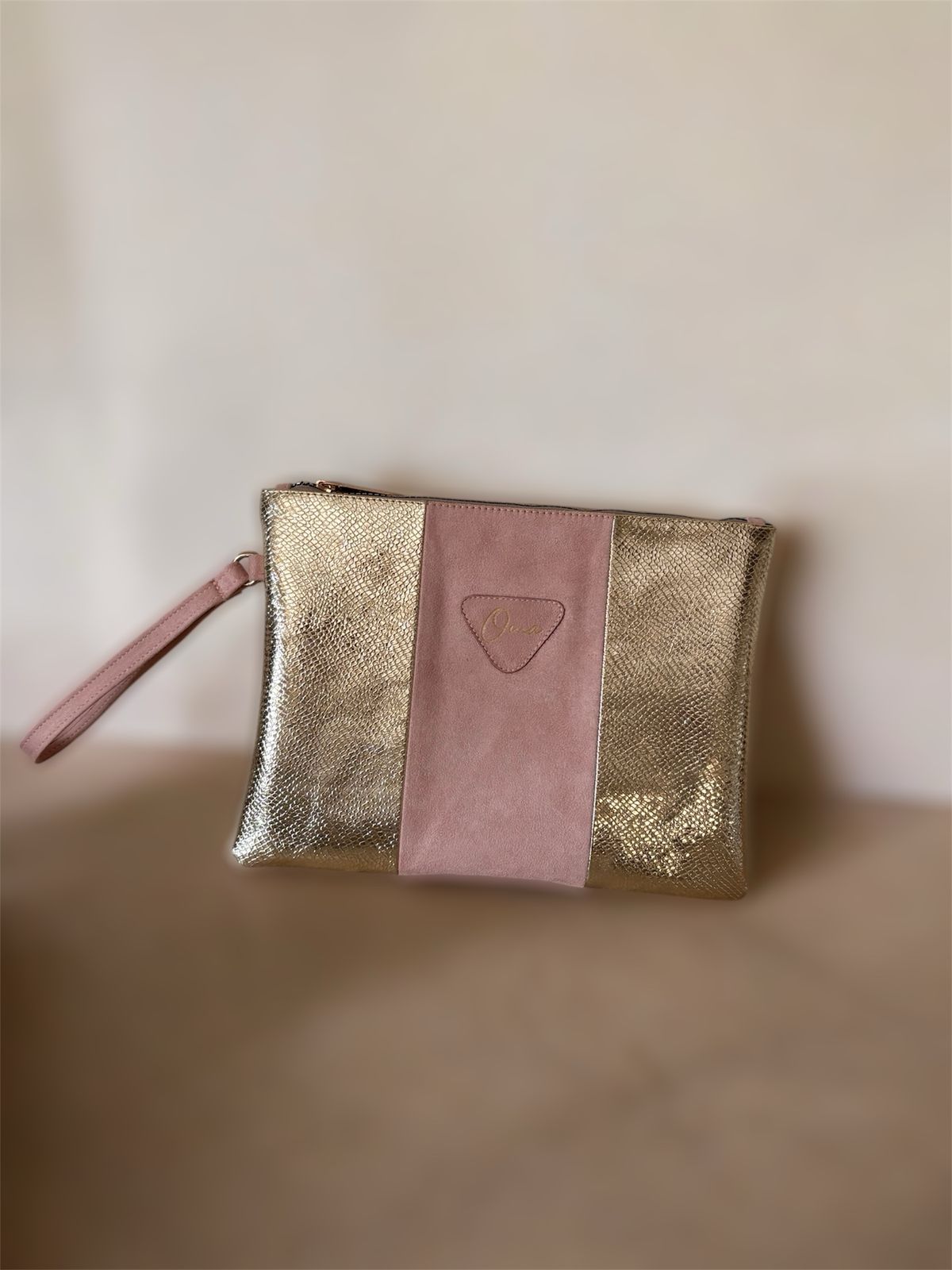 The Cashmere & Gold Clutch