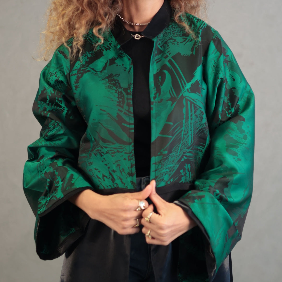 Emerald Elegance Kaftan
