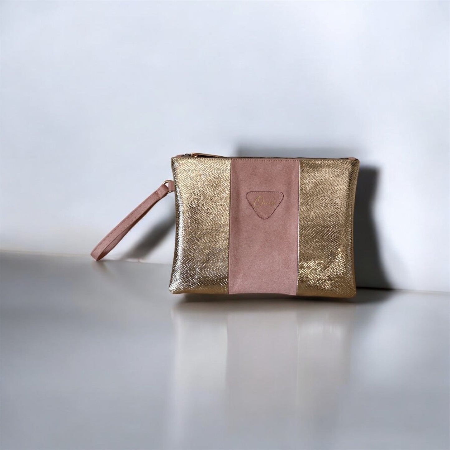 The Cashmere & Gold Clutch