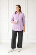 The Essential Oversized Cotton Shirt – Lavendar