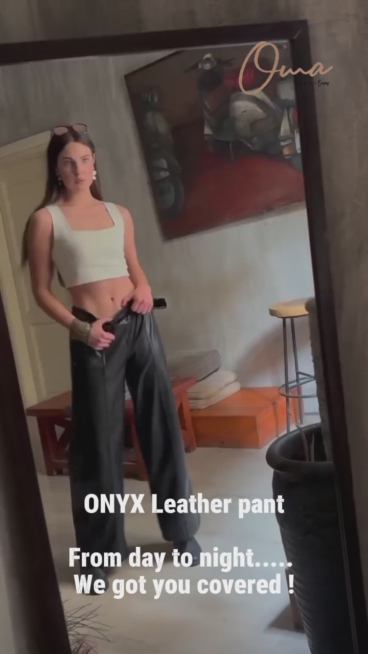 Onyx Luxe Leather Pants