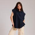 The Oversized Soul Hoodie - Navy