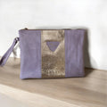 The Lilac Silver Combo Clutch
